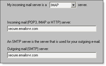 Server address form